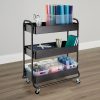 Simply Tidy Hudson Rolling Cart, Black