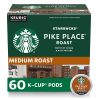 Starbucks K-Cup Coffee Pods, Medium Roast Coffee, Pike Place Roast for Keurig Brewers, 100% Arabica, 6 boxes (60 pods total)