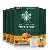 Starbucks Medium Roast K-Cup Coffee Pods, Toffeenut for Keurig Brewers, 10 Count (Pack of 6)