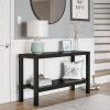 Mainstays Parsons Console Table, Multiple Colors Available - Black Oak