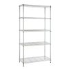 HDX 21656CPS 5-Tier Steel Wire Shelving Unit in Chrome (36 in. W x 72 in. H x 16 in. D)