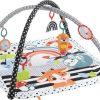 Fisher-Price 3-in-1 Baby Gym Playmat with Sensory Toys Lights and Sounds, Music Glow and Grow Gym