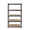 Muscle Rack 30 in. W x 60 in. H x 12 in. D 5-Tier Black Steel Shelving Unit