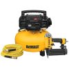 DEWALT DWFP1KIT 6 Gal. 18-Gauge Brad Nailer and Heavy-Duty Pancake Electric Air Compressor Combo Kit