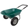 Earth Worth 683664DRC 5 cu. ft. 300 lbs. Weight Capacity Heavy-Duty Dual Wheel Wheelbarrow Garden Cart