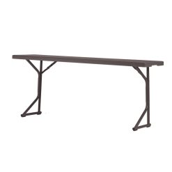 ZOWN 60516SGY1E Classic 72 in. x 18 in. Blow Mold Training Folding Table