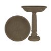 MPG PF6044SAG 22 in. Dia Special Aged Granite Finish Cast Stone Fiberglass Birdbath