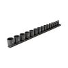 TEKTON SID91104 3/8 in. Drive 6-Point Impact Socket Set, 15-Piece (1/4 in. - 1 in.)