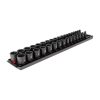 TEKTON SID91202 3/8 in. Drive 6-Point Impact Socket Set, 34-Piece (1/4-1 in, 6 mm - 24 mm)