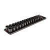 TEKTON SID91206 3/8 in. Drive 12-Point Impact Socket Set, (34-Piece) (1/4-1 in., 6-24 mm) - Rails