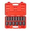 TEKTON 1/2 in. Drive Deep 6-Point Impact Socket Set, 14-Piece (25 mm - 38 mm)