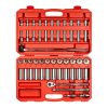 TEKTON SKT25201 1/2 in. Drive 6-Point Socket and Ratchet Set (52-Piece)