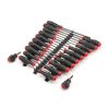 TEKTON DRV41501 High-Torque Black Oxide Blade Screwdriver Set, 22-Piece (#0-#3,1/8-5/16 in., T10-30) - Black Rails