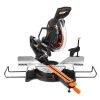 WEN MM1215 15-Amp 12-Inch Dual Bevel Sliding Compound Miter Saw with LED Cutline