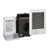 Cadet CSC101TW 120-volt 1,000-watt Com-Pak In-wall Fan-forced Electric Heater in White with Thermostat