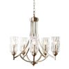 allen + roth Latchbury 5-Light Brushed Nickel Transitional Chandelier