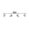 allen + roth 29.6-in 4-Light Brushed Nickel dimmable Integrated Modern/Contemporary Track Bar