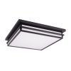 allen + roth Phoebe 18-in Black LED Flush Mount Light ENERGY STAR