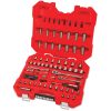 CRAFTSMAN 105-Piece Standard (SAE) and Metric Combination Gunmetal Chrome Mechanics Tool Set with Hard Case