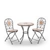 Alpine Corporation 3-Piece Tan Bistro Patio Set