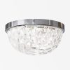 allen + roth Avalyn 1-Light 12.99-in Chrome LED Flush Mount Light