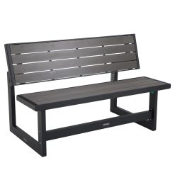 Lifetime Outdoor Durable Polystyrene Bench - Harbor Gray