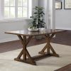 Better Homes & Gardens Granary Modern Farmhouse Dining Table, Dark Brown