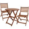 Sunnydaze Decor 3-Piece Brown Bistro Patio Set