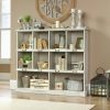 Sauder Barrister Lane Storage Bookcase, White Plank Finish