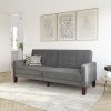 Better Homes & Gardens Porter Fabric Tufted Sofa Bed, Gray Linen