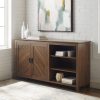 Manor Park Transitional 2 Door Sideboard, Dark Walnut