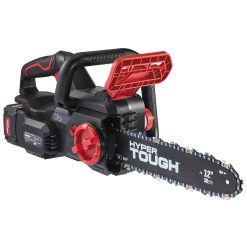 Hyper Tough 20V 4.0Ah Battery Powered 12" Brushless Chainsaw, HT22-401-03-03