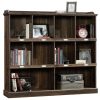 Sauder Barrister Lane Storage Bookcase with ID Label Tags, Iron Oak Finish