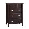 Sauder Shoal Creek 4-Drawer Chest, Jamocha Wood Finish