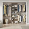 ClosetMaid BrightWood 5-ft to 10-ft W x 6.85-ft H Latte Wood Closet System