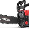 HUYOSEN Gas Chainsaw, 54.6CC 2-Cycle Gasoline Powered Chainsaws, 20-Inch Chainsaw