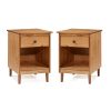 Bellamy Studios Wright Mid-Century Nightstand, Caramel, Set of 2