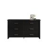 Mainstays Hillside 6-Drawer Dresser, Blackwood Finish