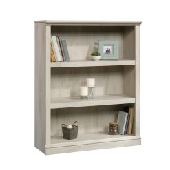Sauder Select 3-Shelf Bookcase, Chalked Chestnut Finish