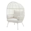 Better Homes & Gardens Ventura Steel Stationary Wicker Egg Chair – Cream