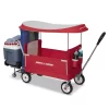 Radio Flyer, 3-in-1 Tailgater Wagon with Canopy, Folding Wagon, Red