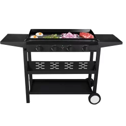 SUGIFT Outdoor 4 Burner Propane Gas Griddle Grill