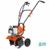 XtremepowerUS 2 Cycle Gas Power Walk Behind 7 Inch Garden Cultivator Tiller Front Tine 43cc, Orange