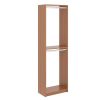 SimplyNeu SNT1-BC 14 in. W D x 25.375 in. W x 84 in. H Amber Double Hanging Tower Wood Closet System