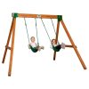 Backyard Discovery 2101043COM Heavy Duty Durango Wooden Swing Set