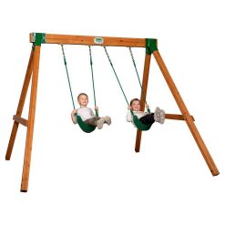 Backyard Discovery 2101043COM Heavy Duty Durango Wooden Swing Set