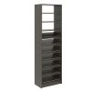 SimplyNeu SNT4-SK 14 in. W D x 25.375 in. W x 84 in. H Bistro Shoe Storage Tower Wood Closet System