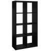 ClosetMaid 4587 57.95 in. H x 29.84 in. W x 13.50 in. D Black Wood Large 8- Cube Organizer