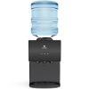 Avalon A11BLK Premium 3 Temperature Top Loading Countertop Water Cooler Dispenser With Child Safety Lock- Black Stainless Steel