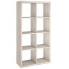 ClosetMaid 4584 57.95 in. H x 29.84 in. W x 13.50 in. D Bleach Walnut Wood Large 8- Cube Organizer